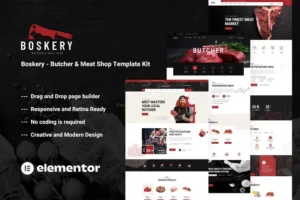 Mua Boskery - Butcher & Meat Shop Template Kit giá rẻ