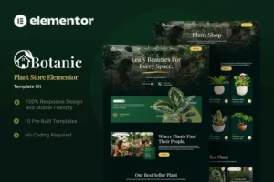 Mua Botanic - Plant Store Elementor Template Kit giá rẻ