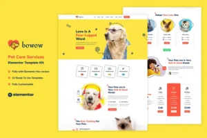 Mua Bowow - Pet Care Services Elementor Template Kit giá rẻ