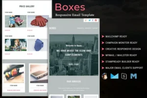 Mua Boxes - Multipurpose Responsive Email Template giá rẻ