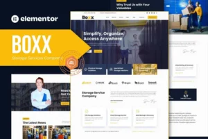Mua Boxx - Storage Services Company Elementor Template Kit giá rẻ