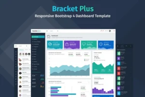 Mua Bracket+ Responsive Bootstrap 4 Dashboard Template giá rẻ