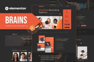 Mua Brains - Creative Branding Agency Elementor Template Kit giá rẻ