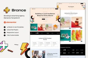 Mua Brance - Branding & Advertising Agency Elementor Template Kit giá rẻ