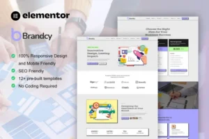Mua Brandcy - Branding & Digital Marketing Agency Elementor Template Kit giá rẻ