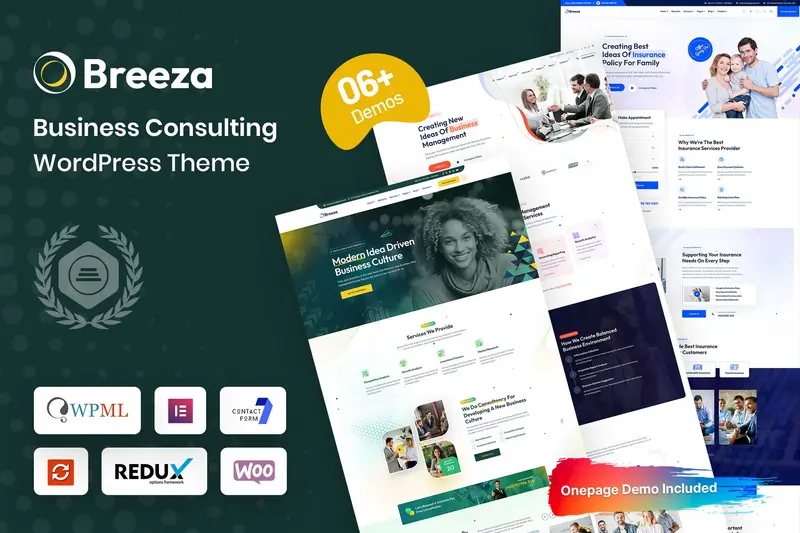 Mua Breeza - Business Consulting WordPress Theme giá rẻ