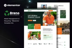 Mua Breno - Waste Management & Recycling Elementor Template Kits giá rẻ