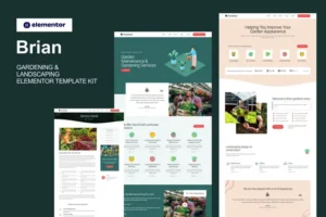 Mua Brian - Gardening & Landscaping Elementor Template Kit giá rẻ