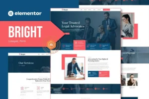 Mua Bright - Lawyer and Firm Elementor Template Kit giá rẻ
