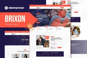 Mua Brixon - Insurance Agency Elementor Template Kit giá rẻ