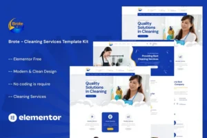Mua Brote - Cleaning Services Elementor Template Kit giá rẻ