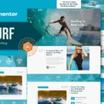 Bsurf – Surfing School Elementor Template Kit