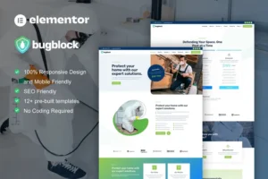 Mua BugBlock - Pest Control Service Elementor Template Kit giá rẻ