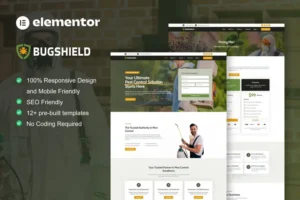 Mua BugShield - Pest Control Service Elementor Pro Template Kit giá rẻ
