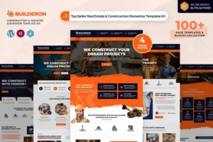 Mua Builderon – Construction And Industry Elementor Template Kit giá rẻ