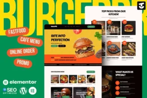 Mua Burgerr - Fast Food Restaurant Template Kit giá rẻ