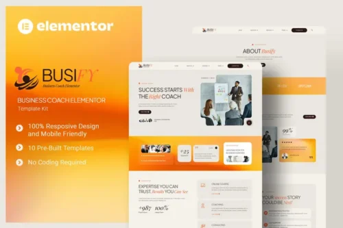 Mua Busify - Business Coach Elementor Template Kit giá rẻ