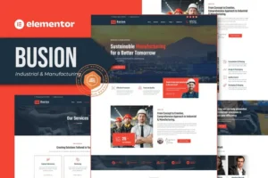 Mua Busion - Industrial & Manufacturing Elementor Pro Template KIt giá rẻ