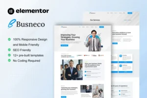 Mua Busneco - Business Coach & Consulting Elementor Template Kit giá rẻ