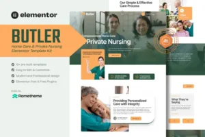 Mua Butler - Home Care & Private Nursing Elementor Template Kit giá rẻ