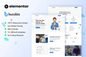 Mua BuzzBiz - Social Media Marketing Agency Elementor Pro Template Kit giá rẻ