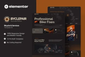 Mua Byclepair - Bicycle & Service Elementor Template Kit giá rẻ