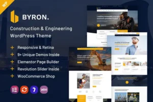 Mua Byron | Construction and Engineering WP Theme giá rẻ