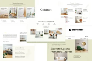 Mua Cabinet - Furniture Store Elementor Template Kit giá rẻ