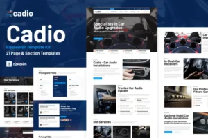 Mua Cadio - Car Audio Workshop Elementor Template Kit giá rẻ