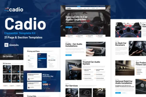 Mua Cadio - Car Audio Workshop Elementor Template Kit giá rẻ