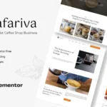 Cafariva – Minimalist Cafe &Coffee Elementor Template Kit
