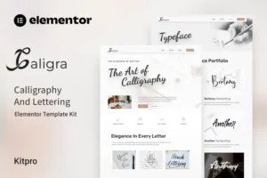 Mua Caligra - Calligraphy & Lettering Elementor Template Kit giá rẻ