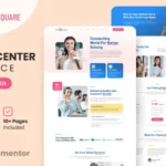 Call Square – Call Center & Support Company Elementor Template Kit