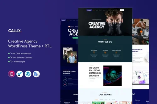 Mua Callix - Creative Agency WordPress Theme + RTL giá rẻ