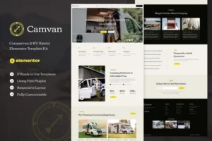 Mua Camvan - Campervan & RV Rental Elementor Template Kit giá rẻ