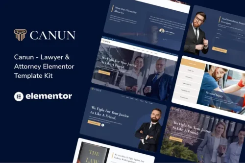 Mua Canun – Lawyer Attorney and Law Firm Elementor Template Kit giá rẻ