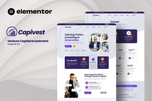 Mua Capivest - Venture Capital Investment Elementor Template Kit giá rẻ