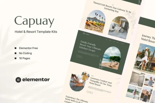 Mua Capuay - Hotel & Resort Elementor Template Kit giá rẻ