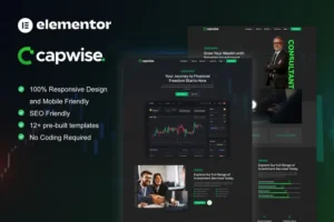 Mua CapWise - Trading & Investment Elementor Pro Template Kit giá rẻ