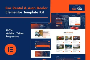 Mua CarAlfa - Car Rental & Dealer Elementor Pro Template Kit giá rẻ