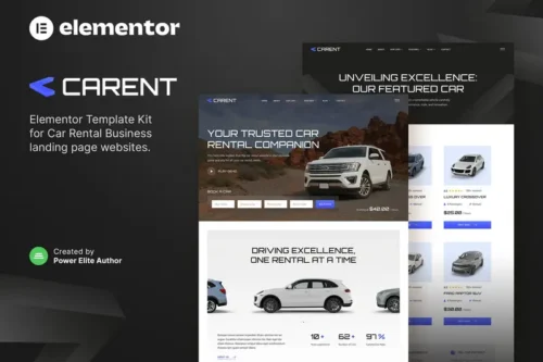 Mua Carent – Car Rental Business & Auto Dealer Elementor Template Kit giá rẻ