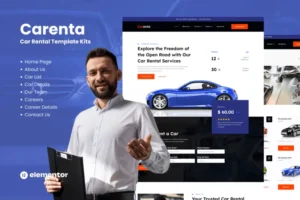 Mua Carenta - Car Rental Business Elementor Template Kits giá rẻ