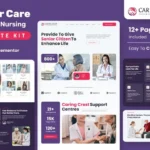 Caring Crest – Senior Care Services Elementor Template Kit