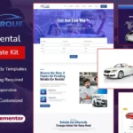 CarQue – Car Rental & Auto Services Elementor Template Kit