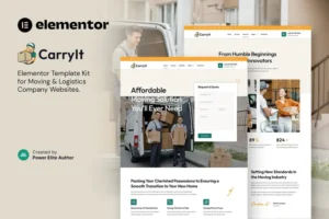 Mua CarryIt – Moving & Logistics Company Elementor Template Kit giá rẻ