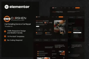 Mua Carshen - Car Detailing Service Car Repair Elementor Template Kit giá rẻ