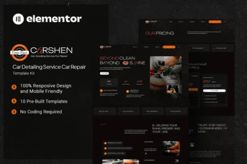 Mua Carshen - Car Detailing Service Car Repair Elementor Template Kit giá rẻ