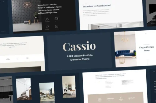 Mua Cassio – Creative AJAX Elementor Theme giá rẻ