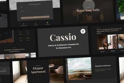 Mua Cassio - Interior & Architecture Elementor Pro Template Kit giá rẻ