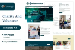 Mua Charitify - Nonprofit Charity & Donation Elementor Template Kit giá rẻ